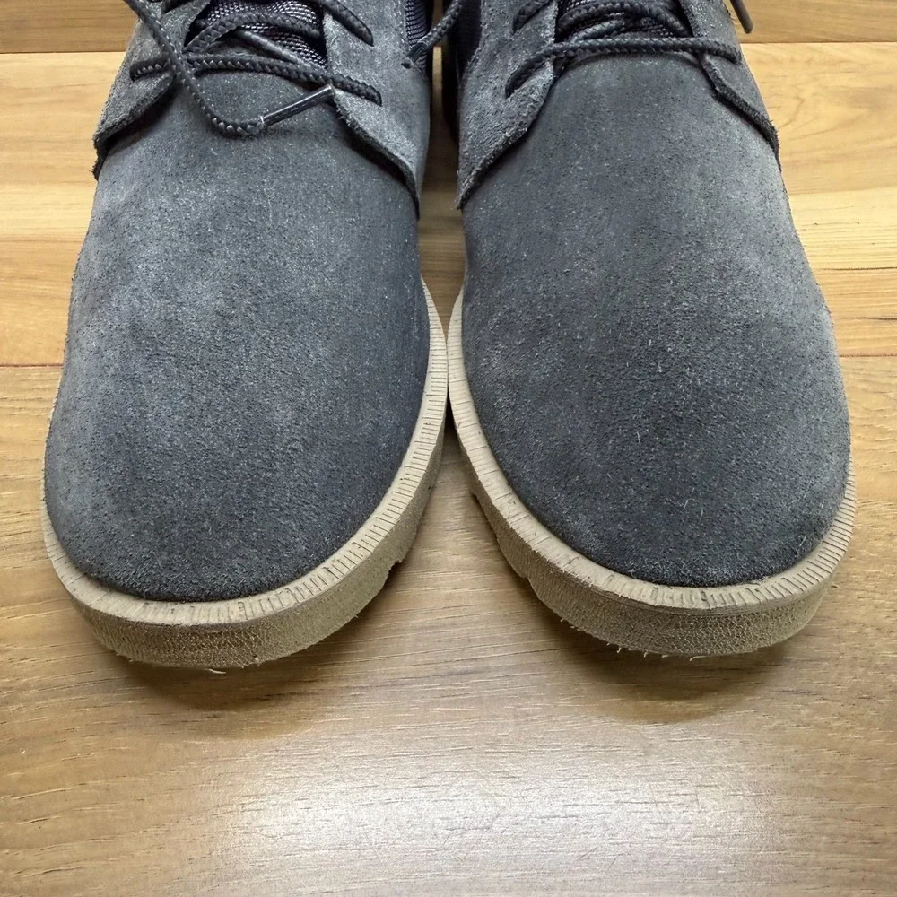 Sorel Caribou OTM Chukka Boots Mens 11.5 Gray Suede Ankle Lace Up Waterproof